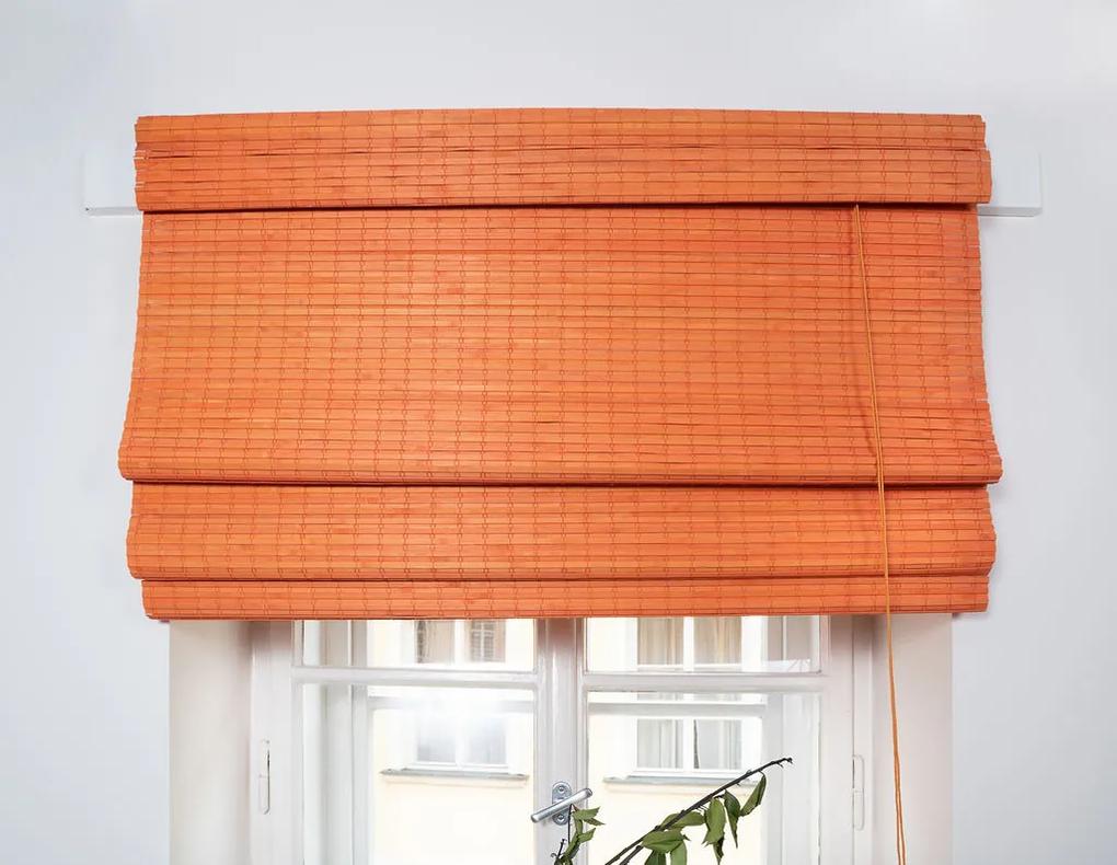 Bambusová rímska roleta oranžová Šírka rolety: 50 cm, Rozvin rolety: 200 cm