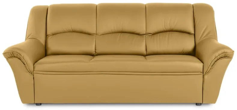 Kožená pohovka 3 DUBAJ LUX, horčicová (S-38)