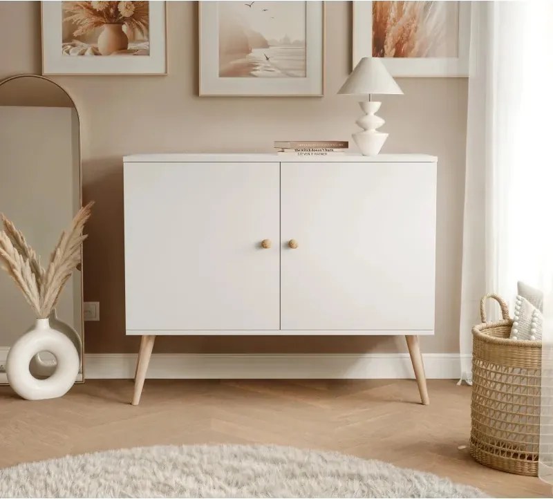 Moderná komoda VALERIA 100cm biela
