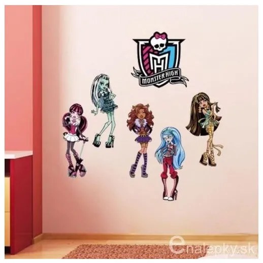 Nálepky na stenu - Monster High - Monsterky