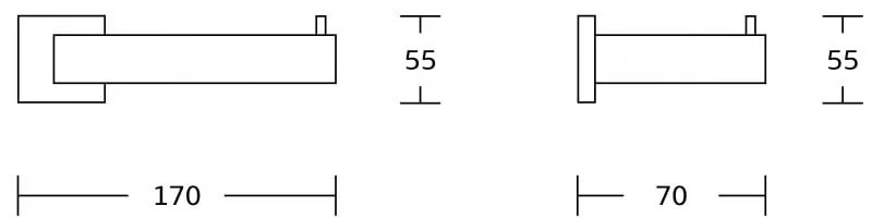 Mexen príslušenstvo, Vox držiak na wc papier, čierna, 707033-70
