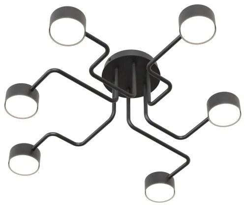 Luster na tyči KURAGE 6xGX53/12W/230V čierna