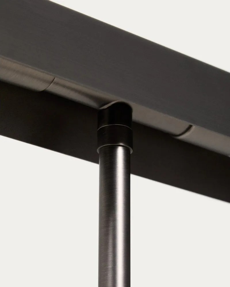 Čierna stojacia lampa (výška 121 cm) Lynor – Kave Home