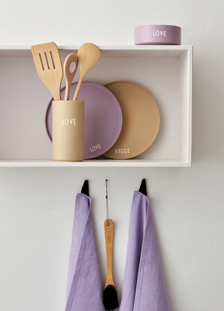 DESIGN LETTERS Porcelánový tanier Lavender Love 21,3 cm
