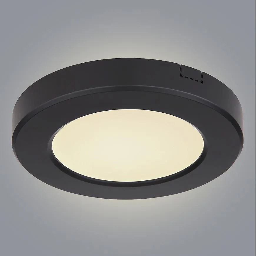 Stropná lampa 12379-6B D12.5 čierna