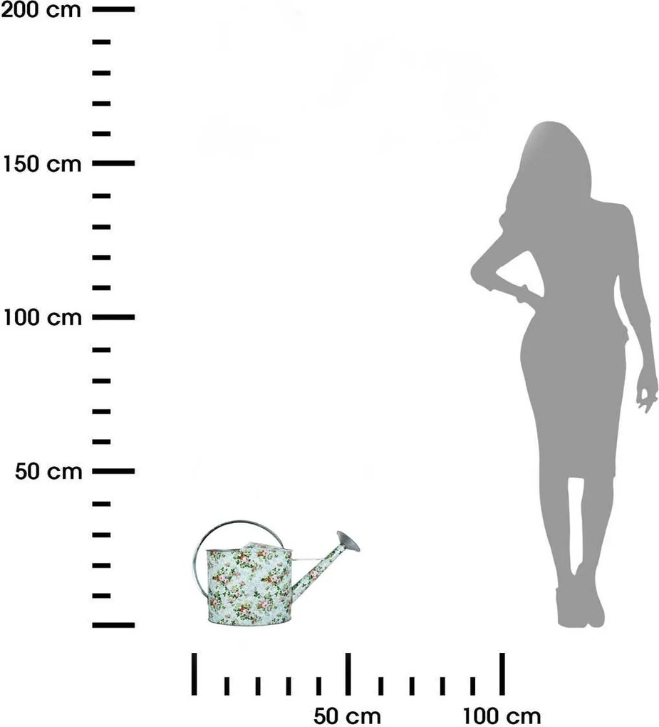 Kanva na polievanie Flower, 6,8 l, viacfarebná