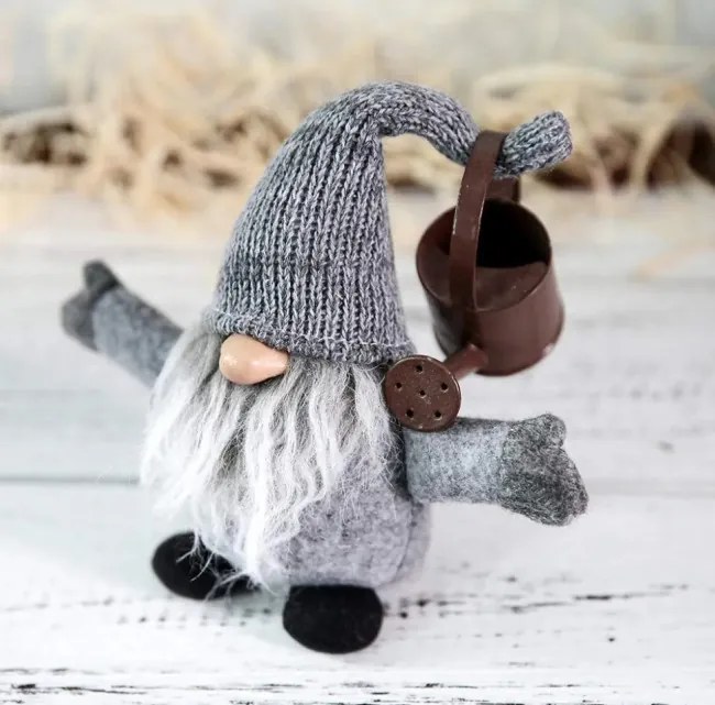 Vianočný škriatok YX045 sivý