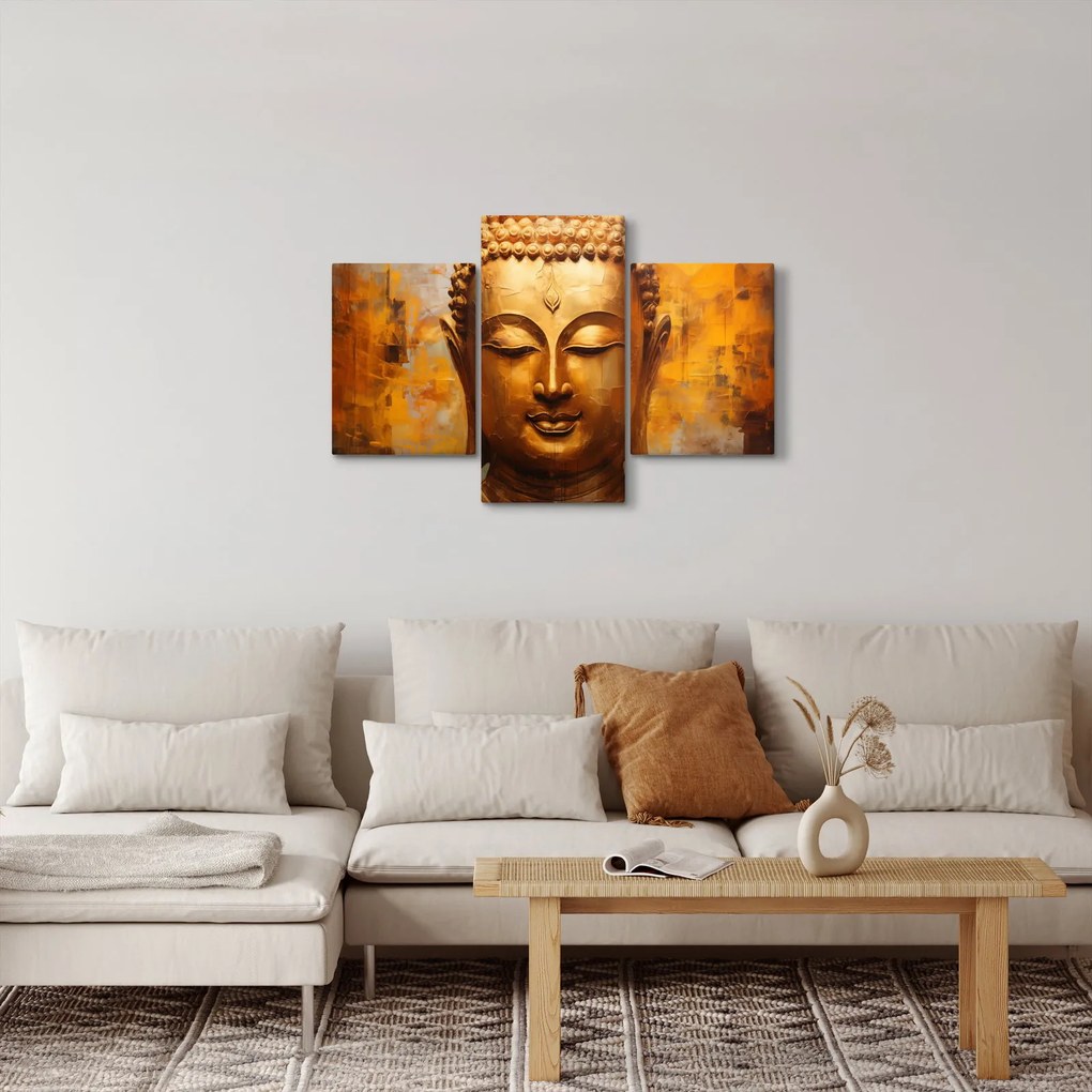 Obraz - Budha, olejomaľba (90x60 cm)