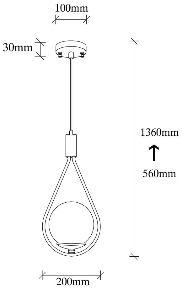 Závesné svietidlo so skleneným tienidlom Sessiz – Opviq lights