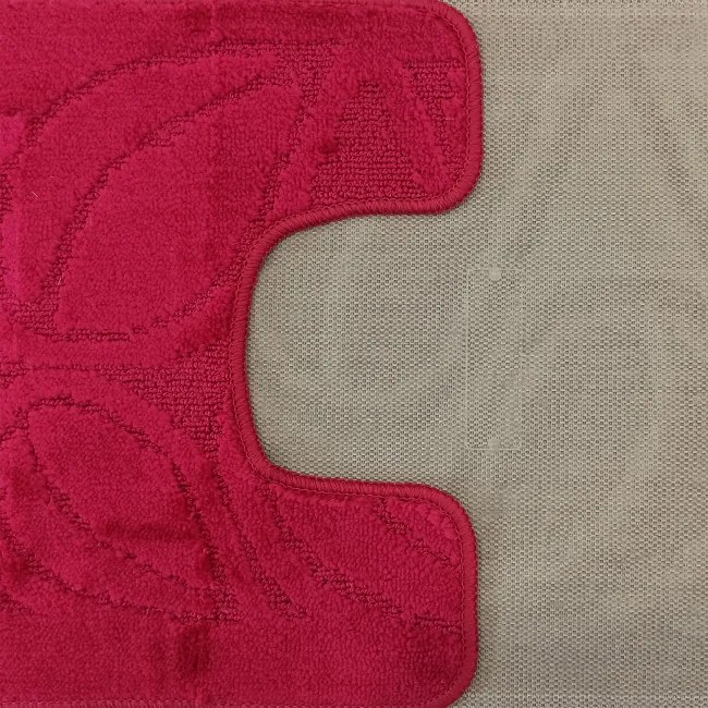 Sada kúpeľňových koberčekov Montana Flora Burgundy