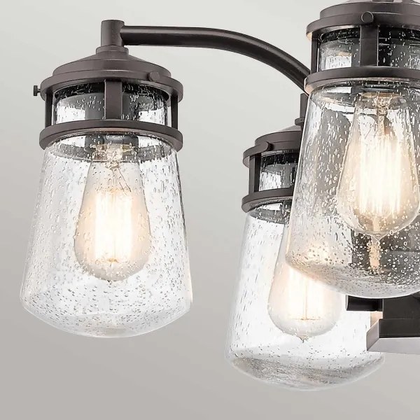 Kichler KL-LYNDON-5P-AZ - Vonkajší luster na tyči LYNDON 5xE27/60W/230V IP44