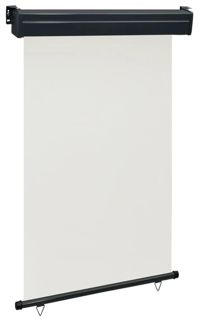 vidaXL Bočná markíza na balkón 120x250 cm, krémová