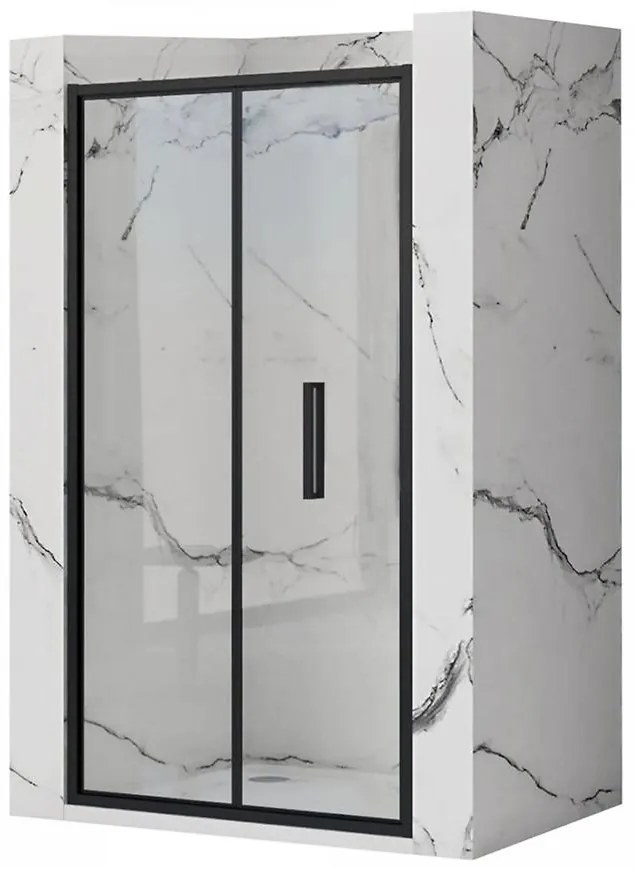 Sprchové dvere Rapid Fold 100x195 black Rea K6418