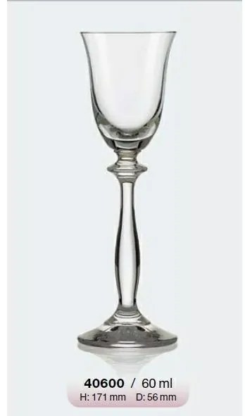 BOHEMIA ANGELA POHÁR NA LIKÉR 60ML SADA 6 KS