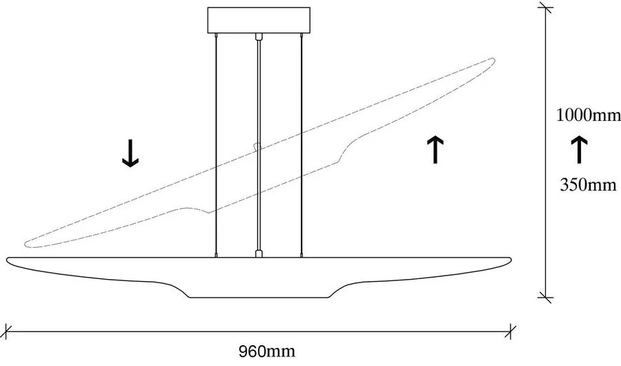 Čierne závesné svietidlo Opviq lights Efsun