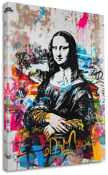 Obraz Graffiti Mona na plátne | Akrylové detaily