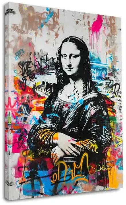 Obraz Graffiti Mona na plátne | Akrylové detaily