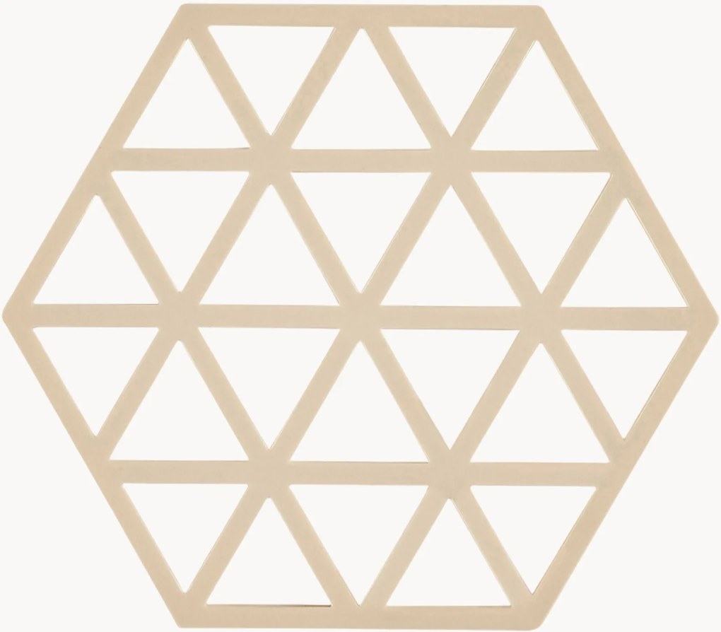 Silikónové podložky pod poháre Triangles, 6 ks