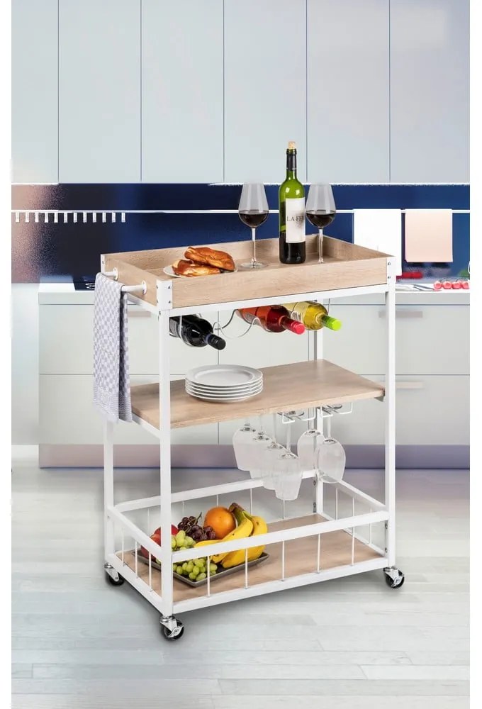 Servírovací stolík na kolieskach 40x80 cm Rustico - Wenko