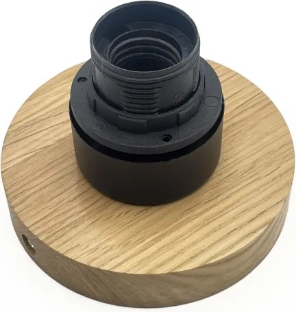 Stropné svietidlo HARMA WOOD 1xE27/15W/230V dub/biela pr. 30 cm