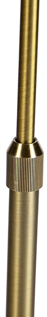 Stojaca lampa nastaviteľná bronzová s tienidlom bielym 50 cm - Parte