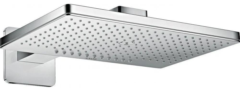 AXOR ShowerSolutions horná sprcha 2jet, 466 x 300 mm, so sprchovým ramenom 461 mm, rozeta Softcube, chróm, 35275000