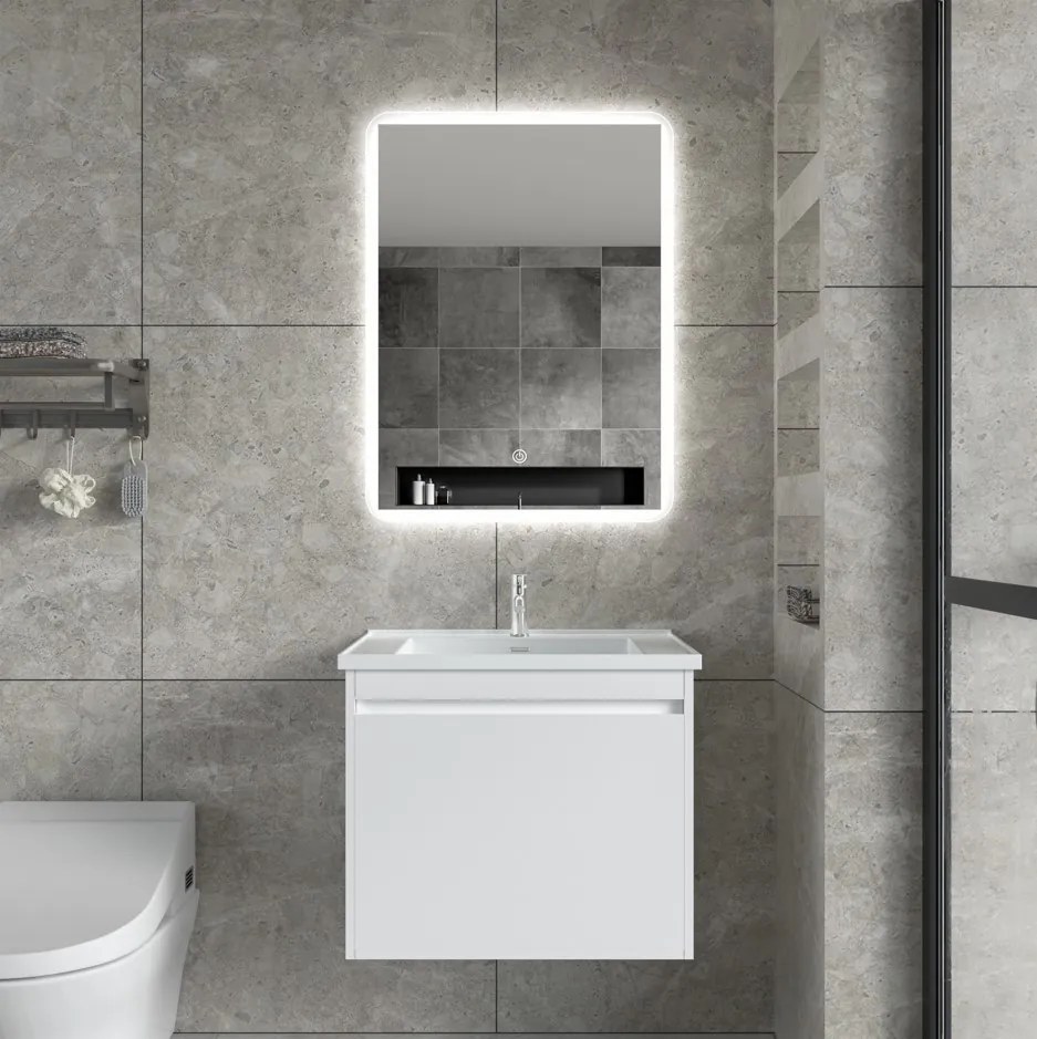 Erga Ava, LED zrkadlo 60x80cm, 2185 lm, 6500K, predné/zadné osvetlenie, ERG-V01-120-6080-00