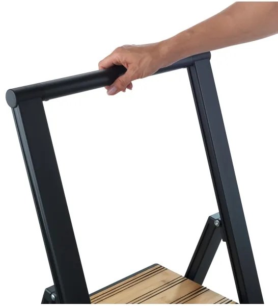WENKO 50482100 - Schodíky ALU-DESIGN 44x101 cm čierne
