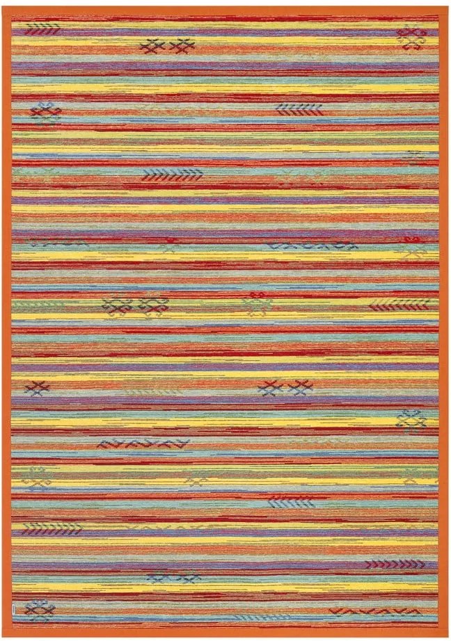 Oranžový obojstranný koberec Narma Liiva Multi, 70 × 140 cm
