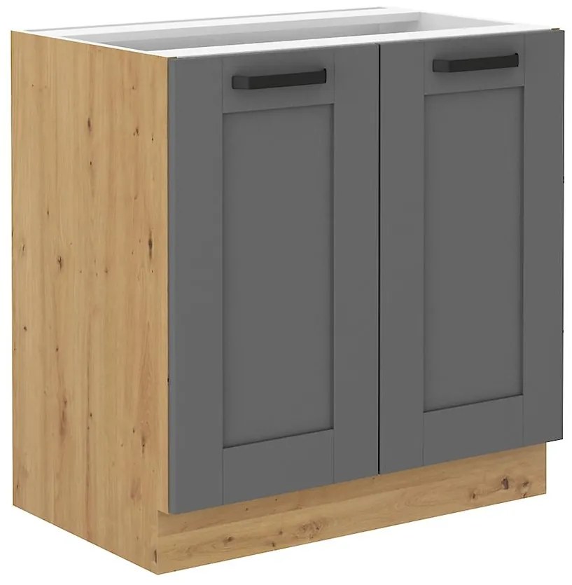 Kuchynská skrinka Luna dustgrey/artisan 80D 2F BB