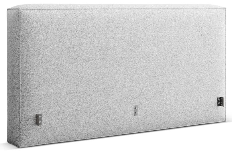 Svetlosivé čalúnené čelo postele 249x100 cm Olivia – Micadoni