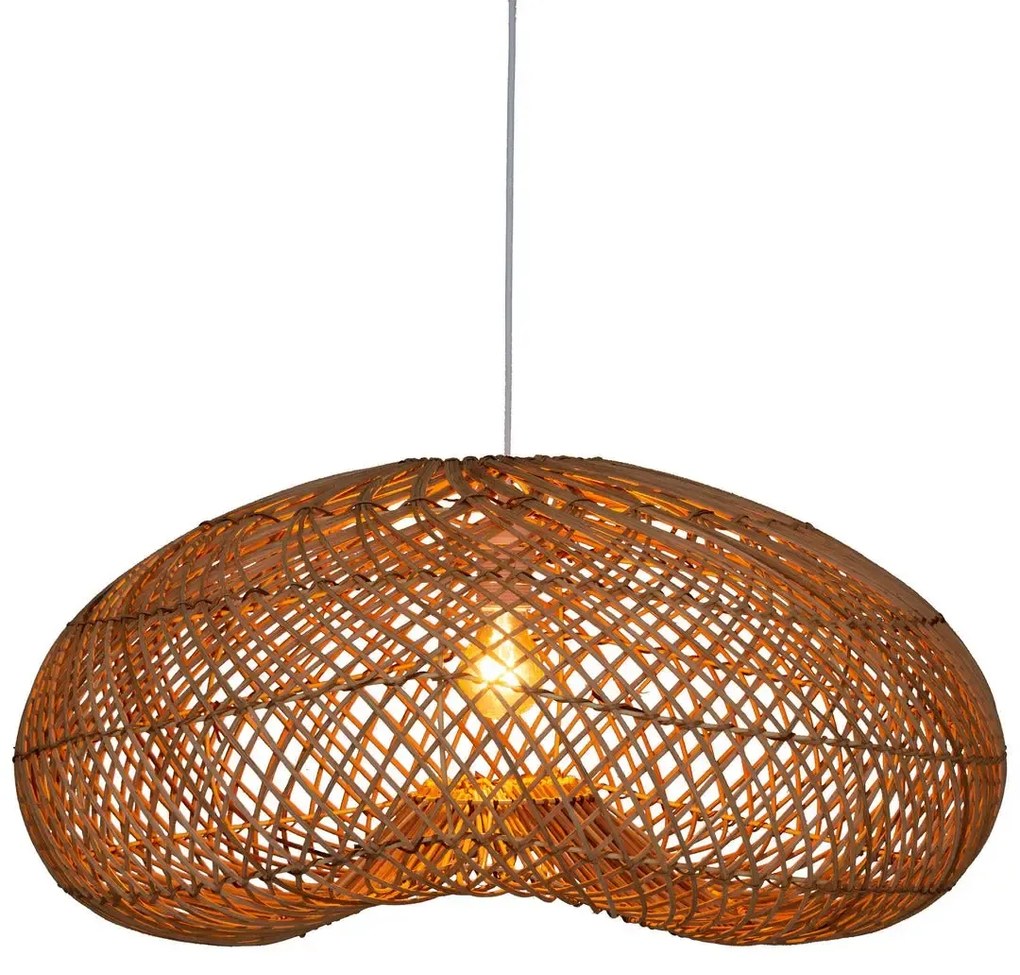 Ratanová závesná lampa JENNY