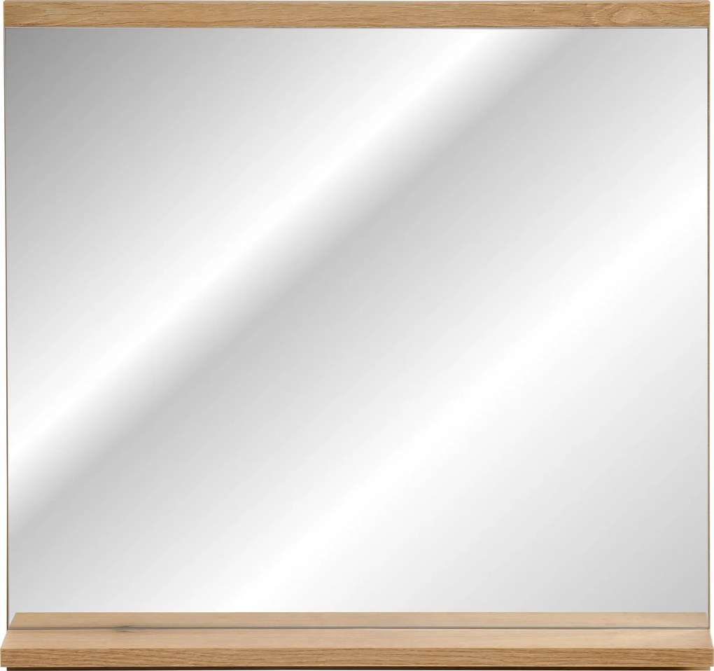 Comad Závesné zrkadlo bez osvetlenia Nova Oak 60x57 cm