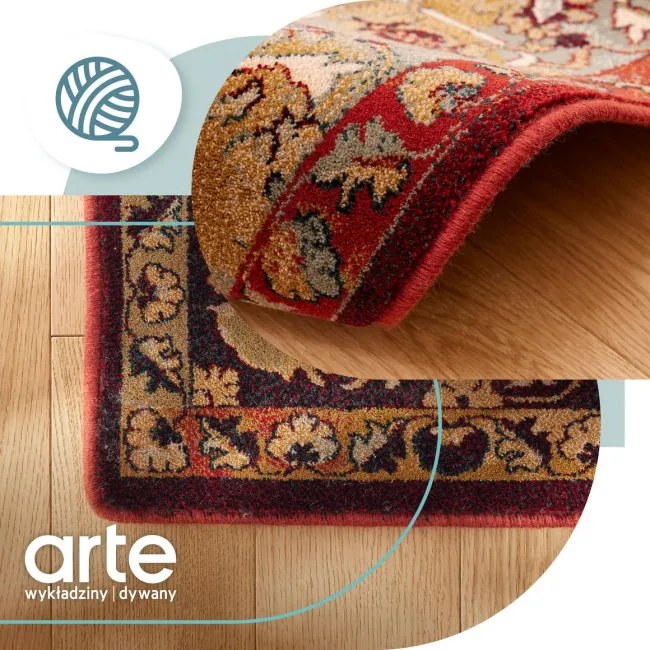 Koberec OMEGA Polonia Bodrum svetlý rubín