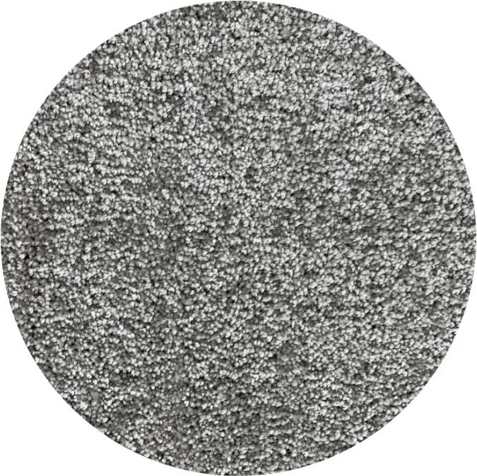 Vopi koberce Kruhový koberec Udine šedý - 400x400 (průměr) kruh cm