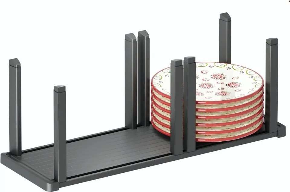 IN-DURO Držiak na taniere do zásuvky STRIPES , 16 x 47 x 18 cm , antracit