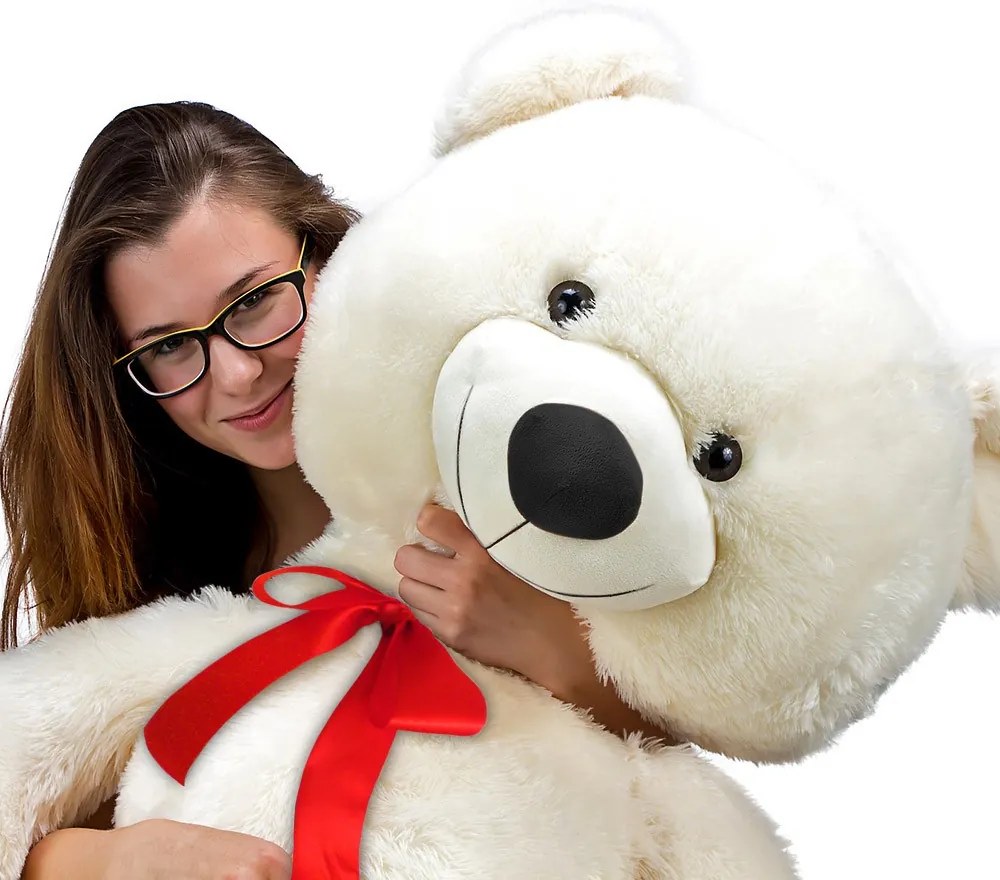 Veľký biely plyšový medveď 100 cm - XL