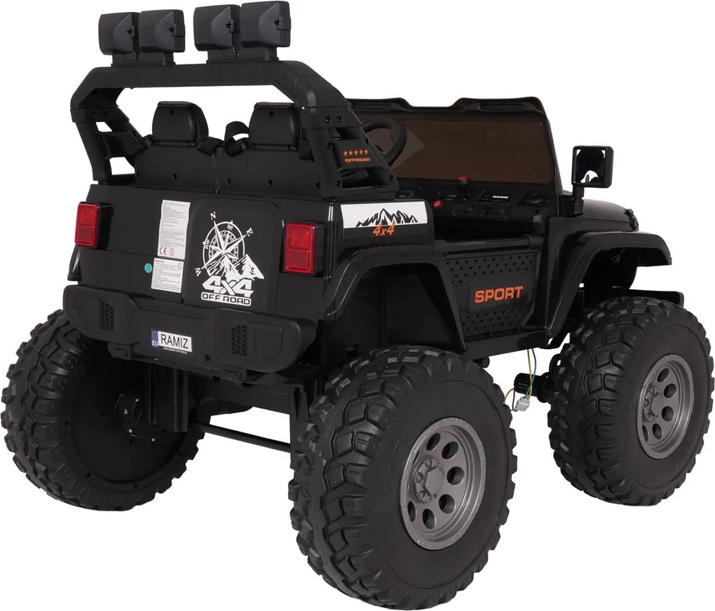 Ramiz Extrémne športové vozidlo 4x4 s variabilnou veľkosťou čierne