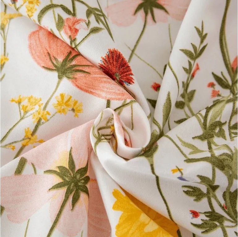 Obliečka z mikrovlákna WILDFLOWERS farebná 180x200 cm