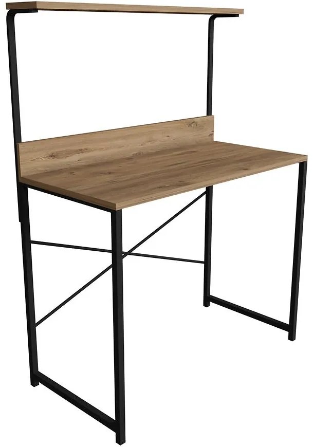 Písací stôl Fd-4590sd-001 prírodná/čierna