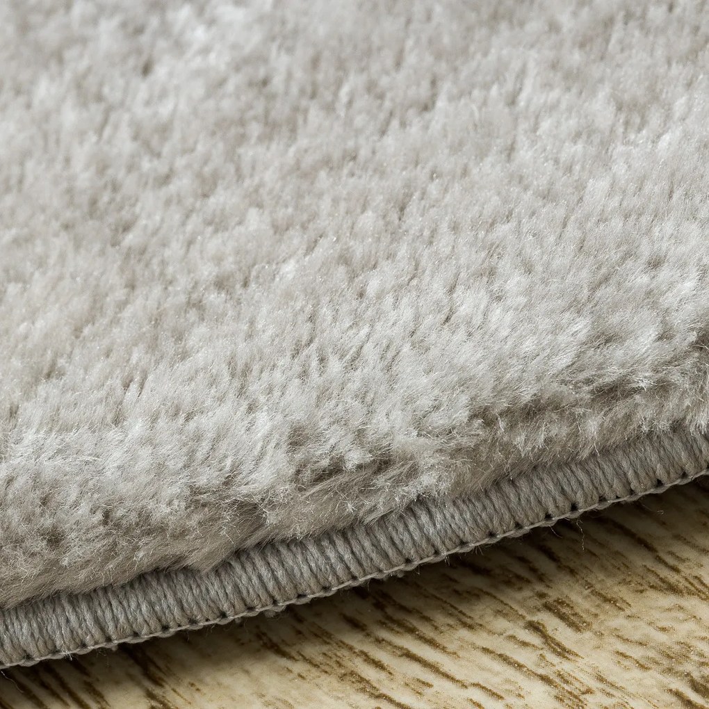 Dywany Łuszczów, Kusový koberec Visco Rabbit Silver 3 kruh, 120x120 (priemer) kruh, šedá, detská izba