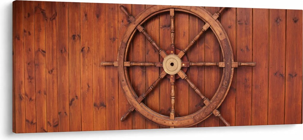 Obraz kormidla (120x50 cm)
