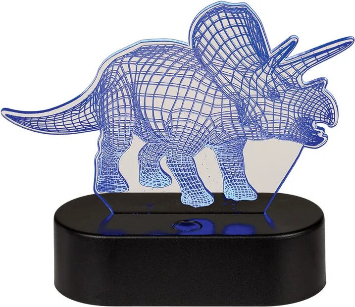 Detská lampička 3D TRICERATOPS