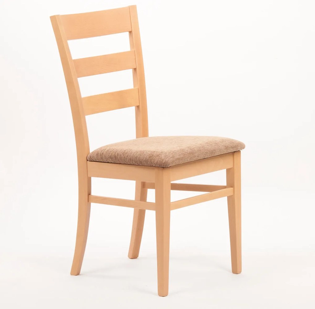 Stima Stolička VIOLA s čalúneným sedákom Vyberte odtieň ->: Tmavo hnedá, Vyberte látku ->: GENEZA soft 68