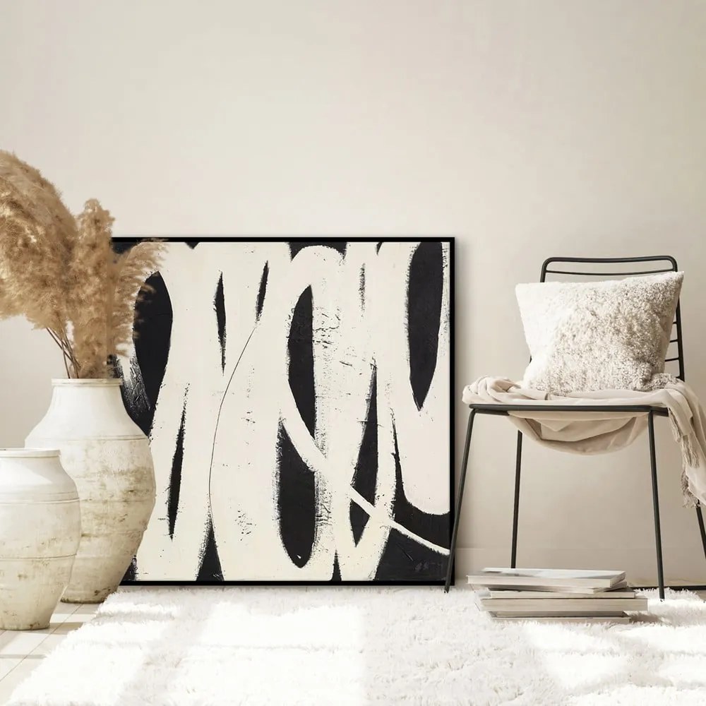 Ručne maľovaný obraz 100x100 cm Spinning Around – Malerifabrikken