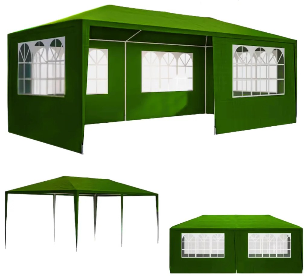 Párty stan NEAPOL, 3x6m, zelená Jurhan