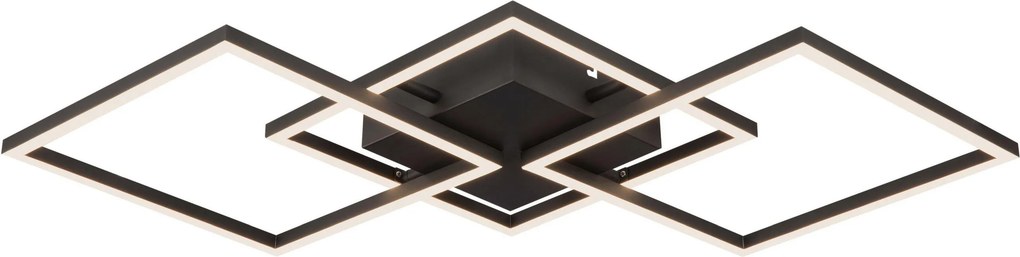 XXXLutz STROPNÉ LED SVIETIDLO, 75,5/37/6 cm Novel - Interiérové svietidlá - 008983001202