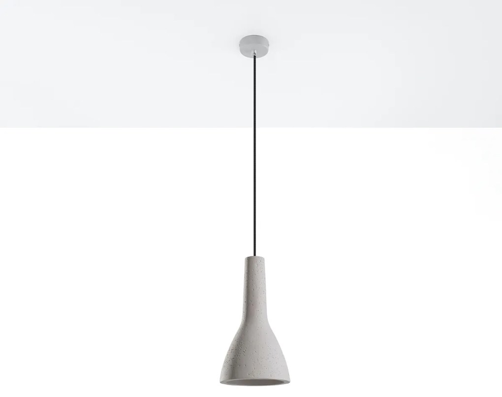 Závesné svietidlo Empoli, 1x betónové tienidlo