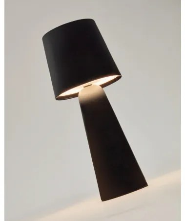 ARENYS SMALL exteriérová stolová bezkáblová lampa Čierna