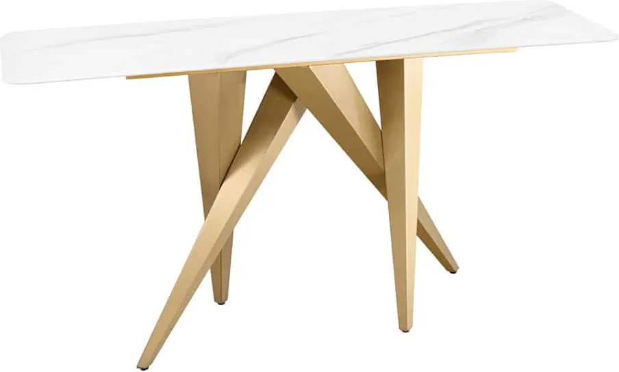 Dizajnová konzola Zephyra 140 cm biela